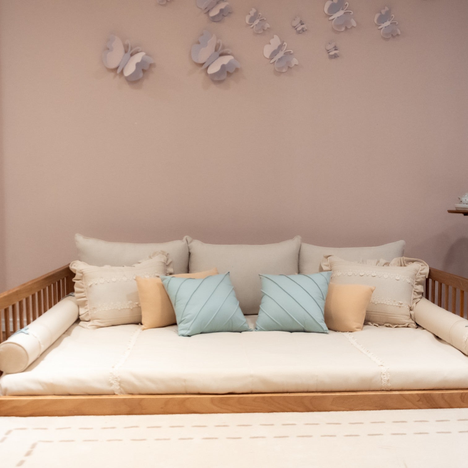 Kit Completo Almofadas Decorativas Neutro Cama Casal - Arte e Ternura