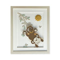 Quadro Decorativo com LED Safari Selva Macaco Bege