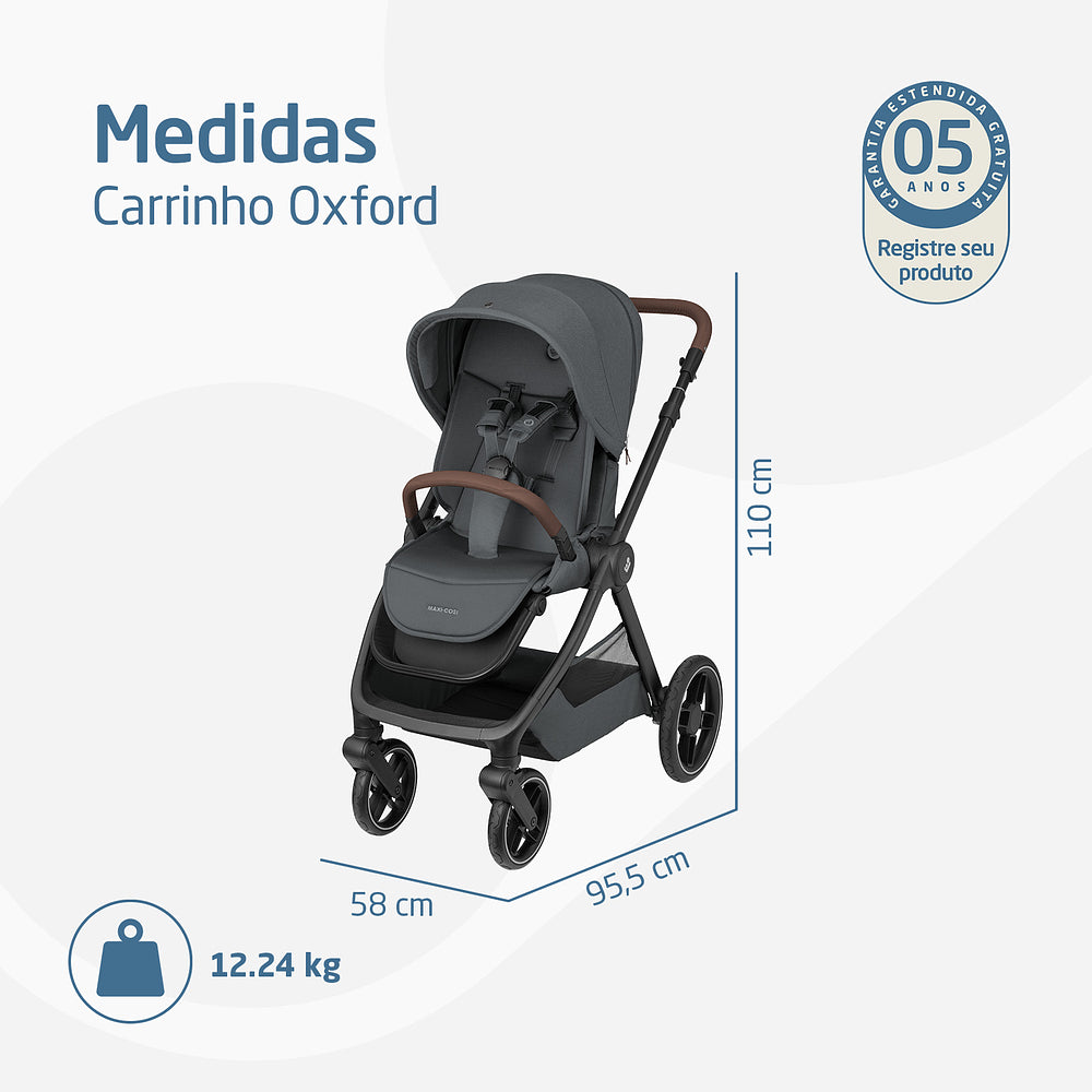 Carrinho de Bebê Oxford Graphite - Maxi-Cosi