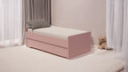 Cama Bicama Solteiro e Casal Versatile 3 em 1 - Kartoon - Rosa Ballet