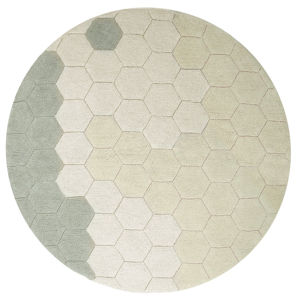 Tapete Honeycomb Blue Sage 140cm - Lorena Canals **