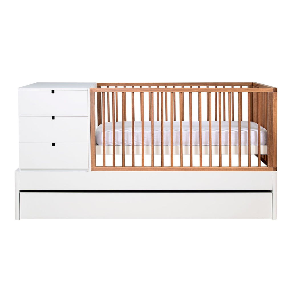 Berço Multiuso Encanto com Grade Natural ENC4100 - Sleeper Cor:Branco