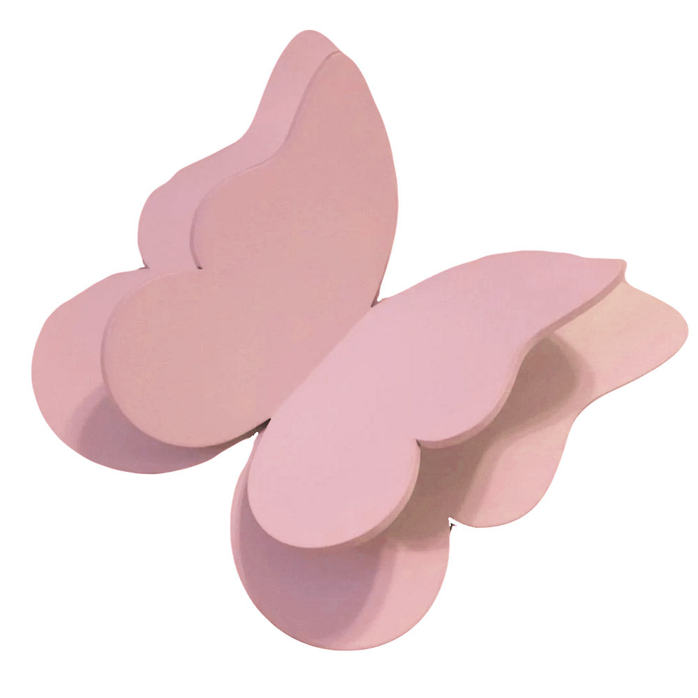 Kit 4 Borboletas para Decoração de Parede Tam G - cor:Rosa