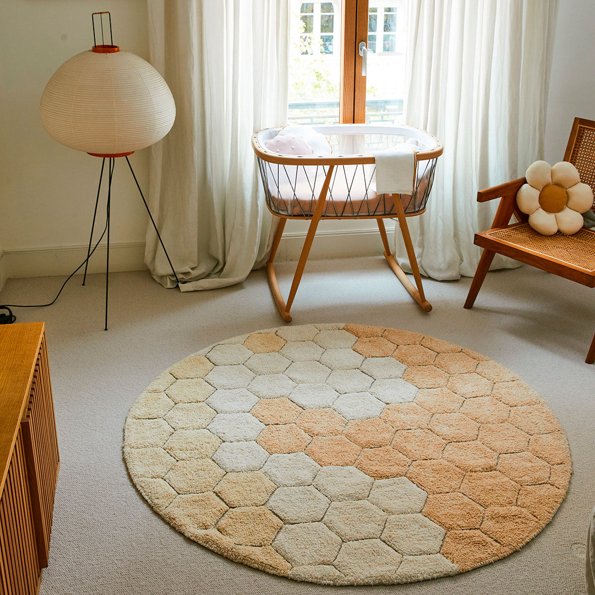 Tapete Honeycomb Golden 140cm - Lorena Canals **