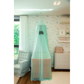 Tenda Decorativa Dossel para Berço em Microtule - Arte e Ternura - cor:Verde Natureza