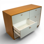 Cômoda Fazenda 6 Gavetas Caixa Freijó FAZ-001 - Kartoon Cor:Frente de Gavetas Branco