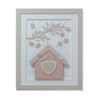 Quadro Decorativo com LED Casinha Bege