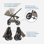 Carrinho de Bebê Carrinho Oxford Twilic Truffle - Maxi-Cosi