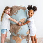 Puff Mapa Mundi 45x50x50cm - Lorena Canals