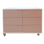 Cômoda Fases FAS-503 6 Gavetas - Kartoon - Cor:Rosa Ballet