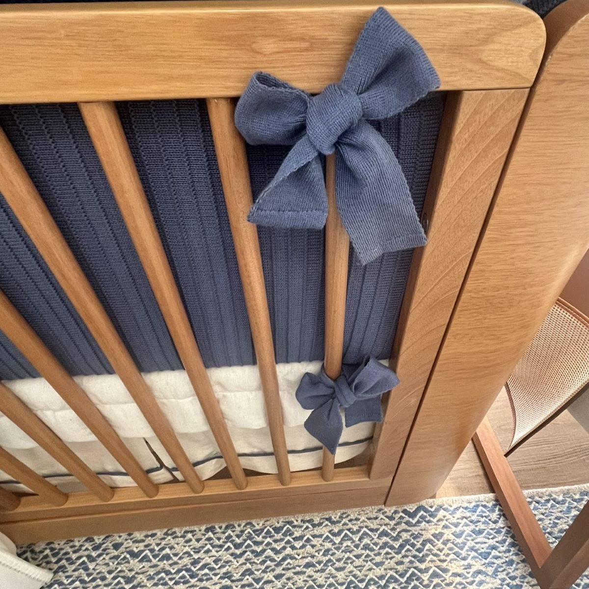 Kit de Berço Padrão Americano Azul Marinho Aviador
