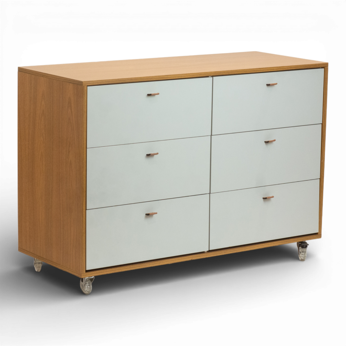 Cômoda Fazenda 6 Gavetas Caixa Freijó FAZ-001 - Kartoon Cor:Frente de Gavetas Branco