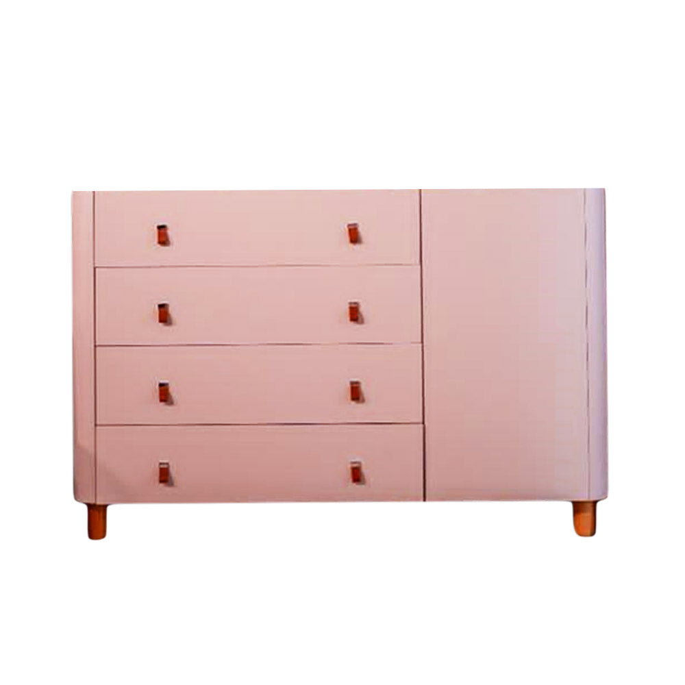 Cômoda Sleep COM704 4 Gavetas e 1 Porta Puxadores Tira Ecológica - Sleeper - Cor:Rosa