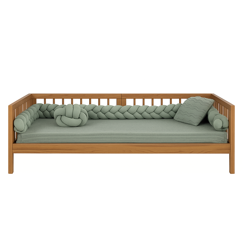Cama de Solteiro KIDS342 Madeira Jequitibá - Sleeper