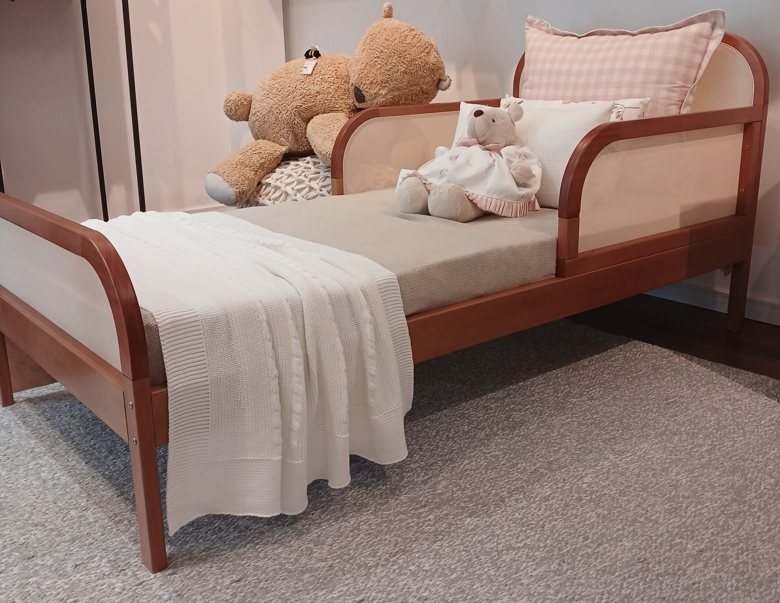Cama de Solteiro Trama Madeira Jequitibá - Sleeper