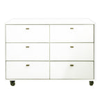Cômoda Fazenda 6 Gavetas Caixa Branco FAZ-002 - Kartoon Cor:Frente de Gavetas Branco