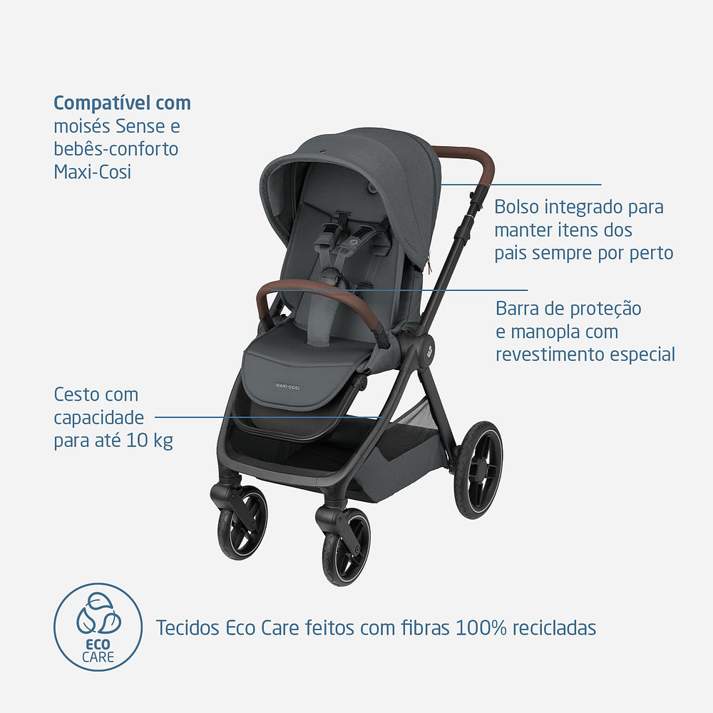 Carrinho de Bebê Oxford Graphite - Maxi-Cosi