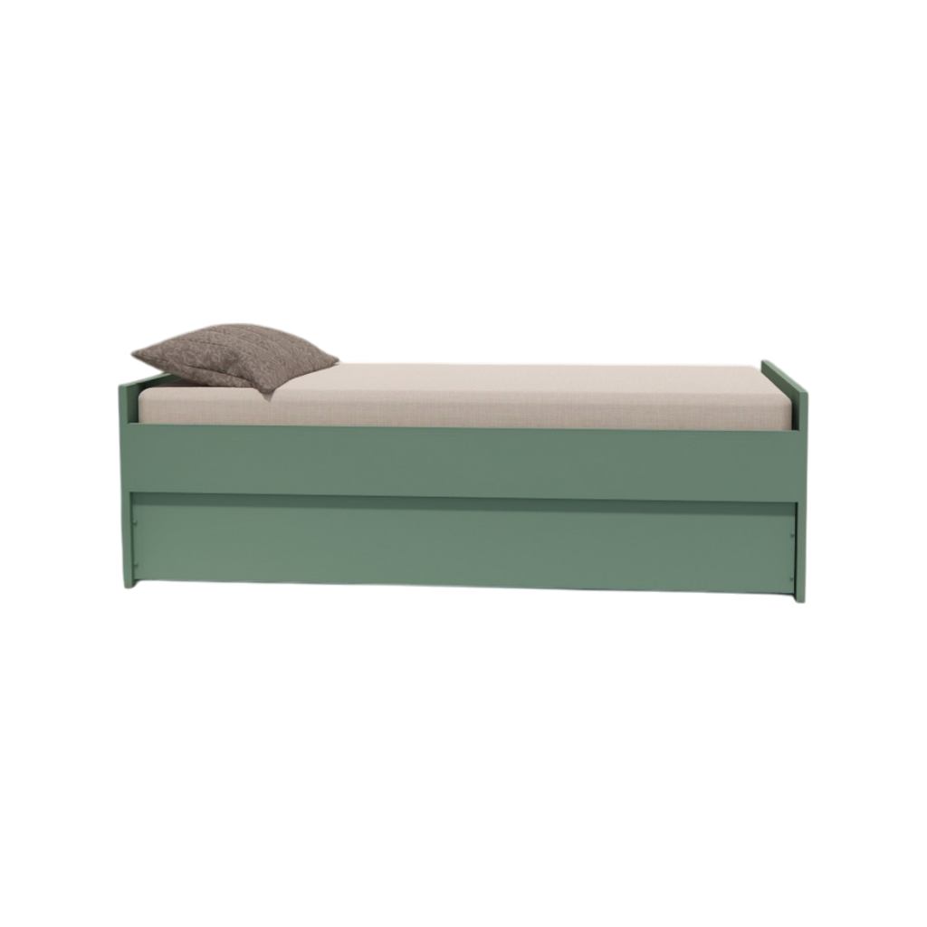 Cama Bicama Solteiro e Casal Versatile 3 em 1 - Kartoon - Verde Natureza