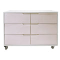 Cômoda Fases FAS-503 6 Gavetas - Kartoon Cor:Areia