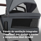 Carrinho de Bebê + Moisés Fame Max Twilic Graphite - Maxi-Cosi