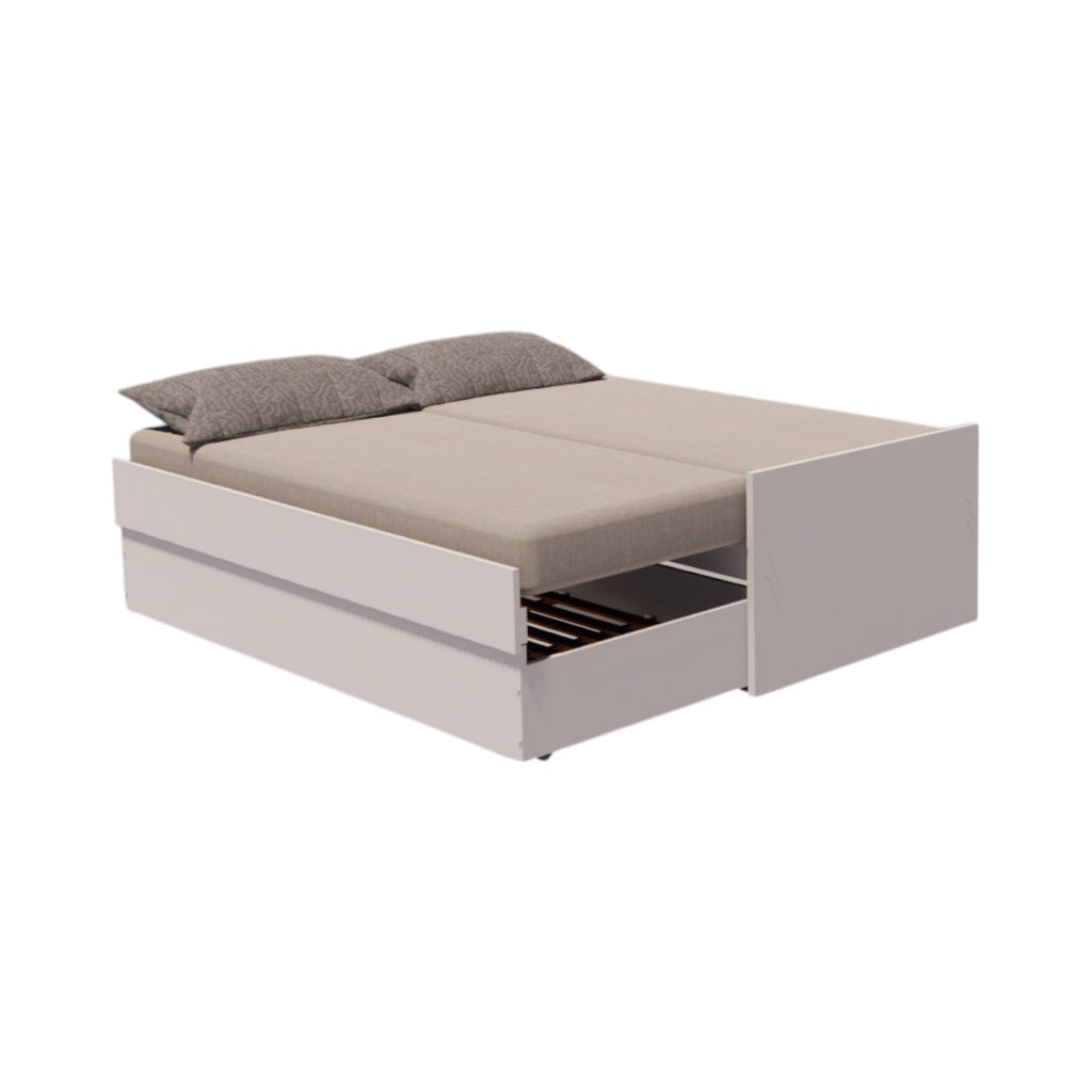 Cama Bicama Solteiro e Casal Versatile 3 em 1 - Kartoon - Areia