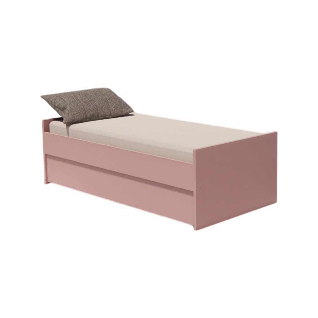 Cama Bicama Solteiro e Casal Versatile 3 em 1 - Kartoon - Rosa Ballet