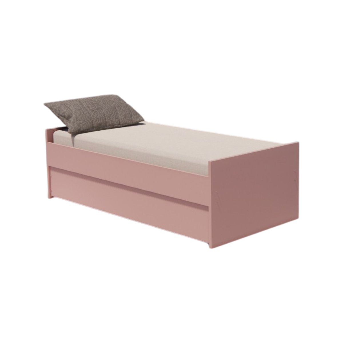 Cama Bicama Solteiro e Casal Versatile 3 em 1 - Kartoon - Rosa Ballet