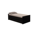 Cama Bicama Solteiro e Casal Versatile 3 em 1 em MDF - Kartoon - Preto