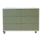 Cômoda Fases FAS-503 6 Gavetas - Kartoon - Cor:Verde Natureza