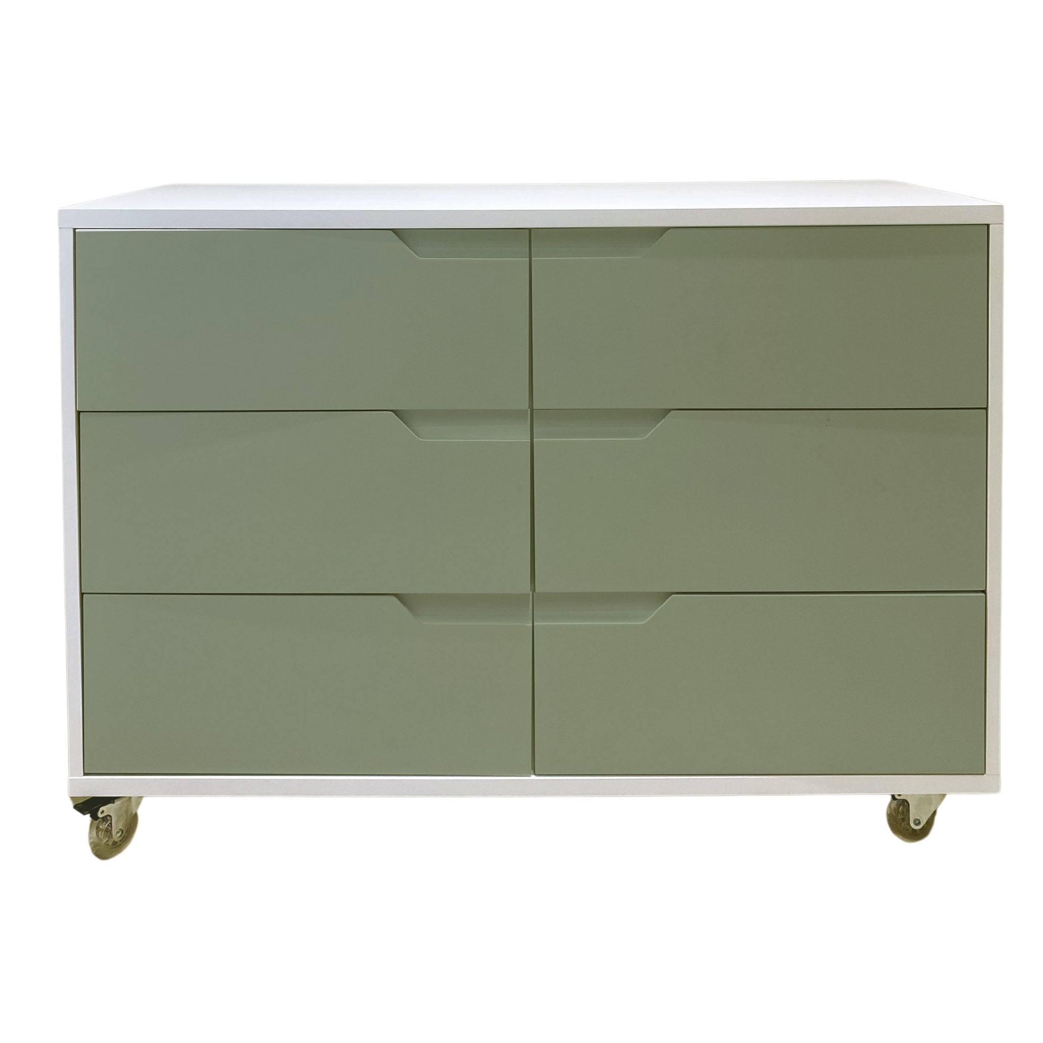 Cômoda Fases FAS-503 6 Gavetas - Kartoon - Cor:Verde Natureza
