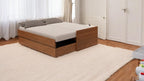 Cama Bicama Solteiro e Casal Versatile 3 em 1 em MDF - Kartoon - Freijó
