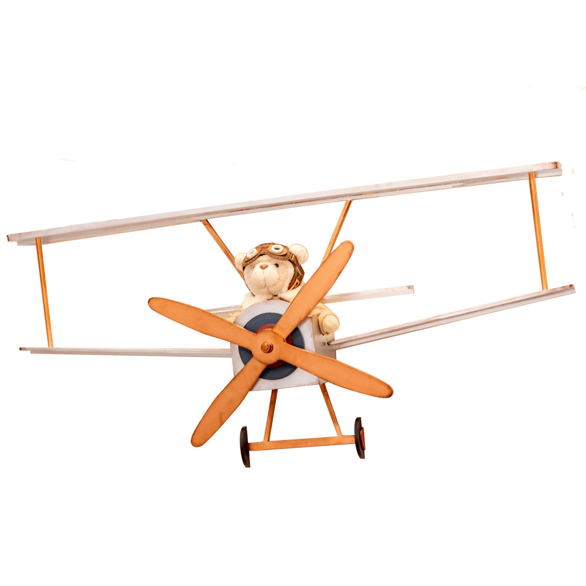 Enfeite Decorativo de Parede Avião Volta ao Mundo 87x18x45