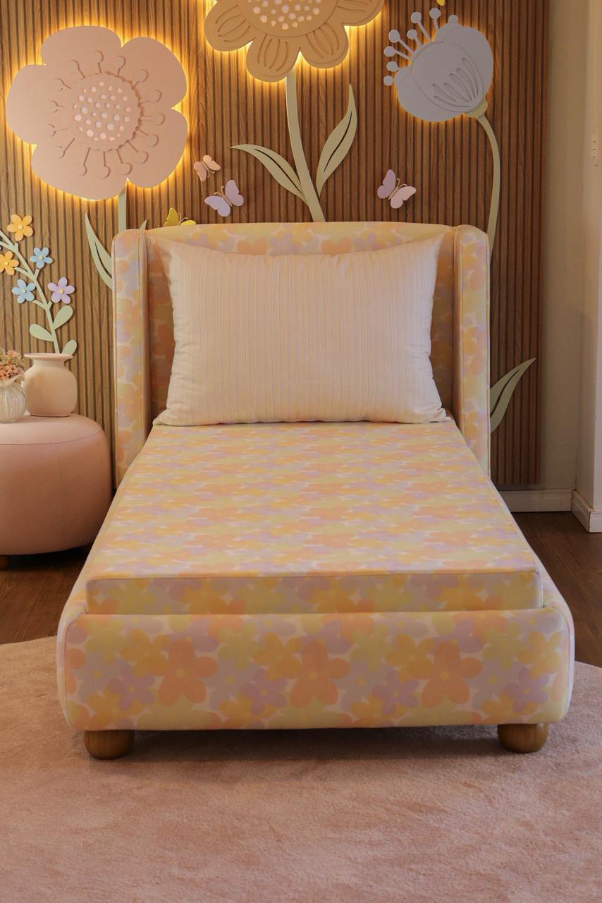 Cama Florence Estofada Solteiro - Stillen
