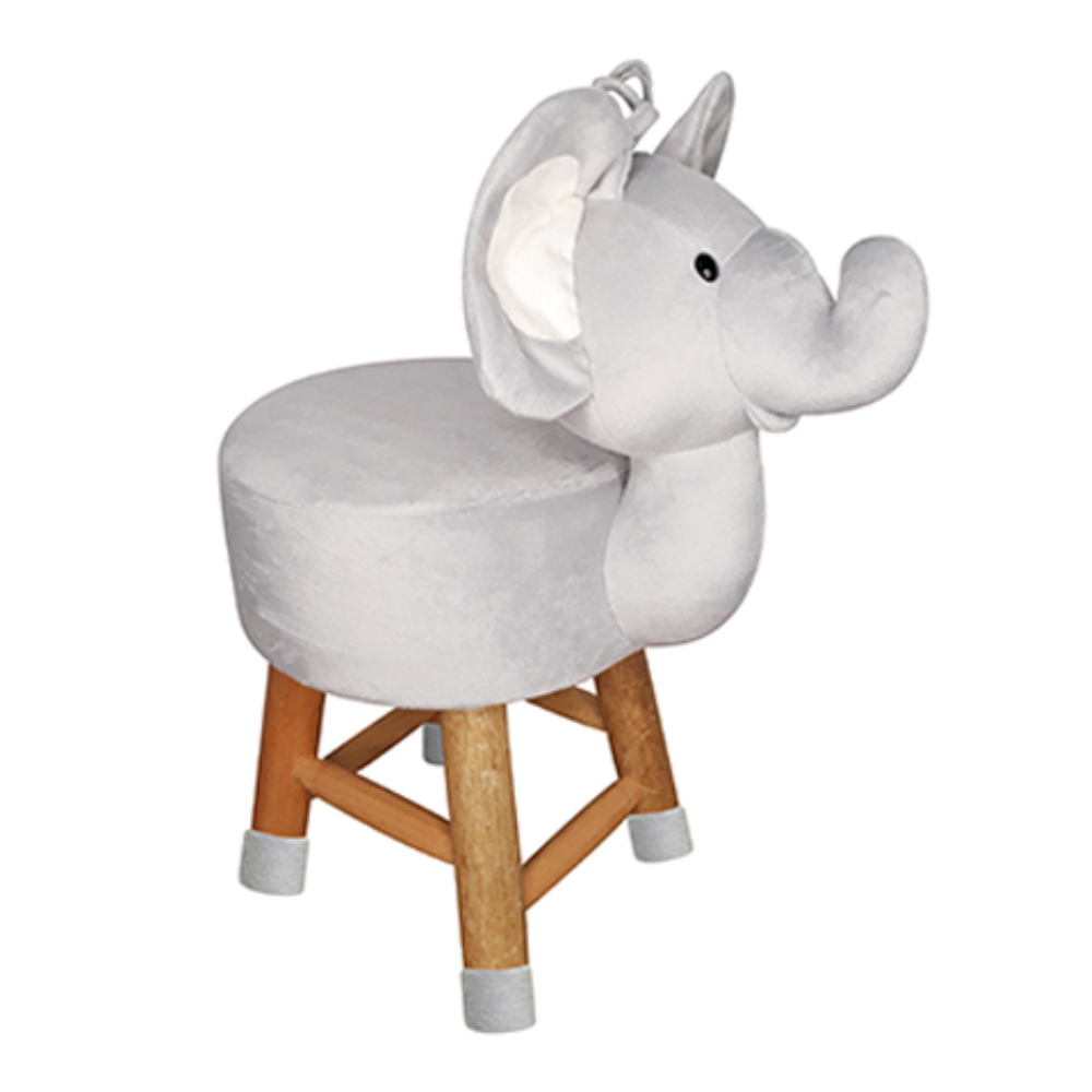 Banco de Pelúcia Infantil Decorativo - Silvia Polito Elefante