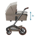 Carrinho de Bebê + Moisés Fame Max Twilic Truffle - Maxi-Cosi