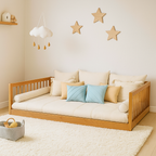 Cama Montessoriana Ninho Casal KIDS341 Madeira Jequitibá - Sleeper