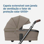 Carrinho de Bebê + Moisés Fame Max Twilic Truffle - Maxi-Cosi