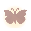 Quadro Decorativo para Parede Borboleta com Led - cor:Rosa