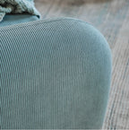 Cama Moon Infantil Estofada Cotelê Azul com Colchão - Stillen