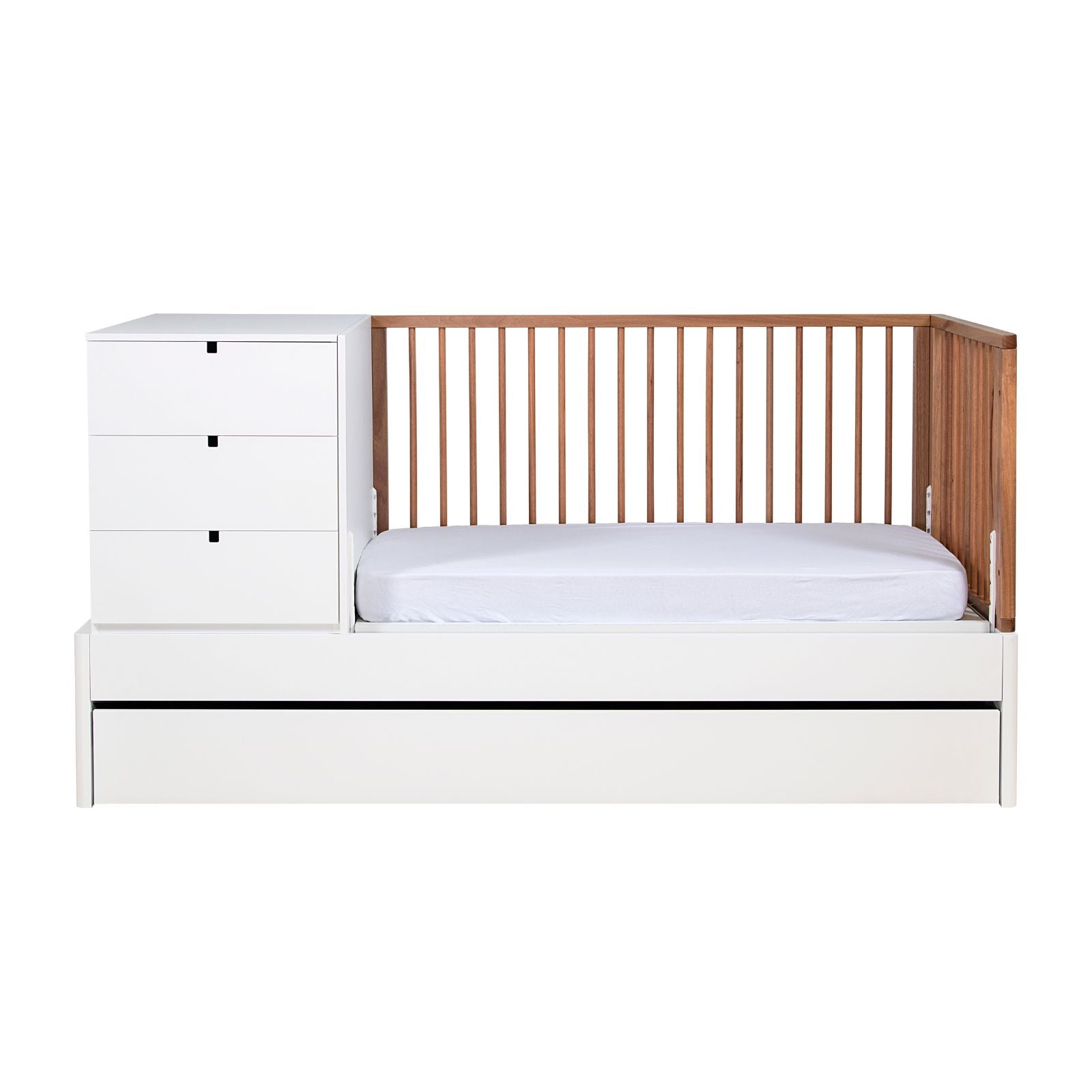 Berço Multiuso Encanto com Grade Natural ENC4100 - Sleeper Cor:Branco