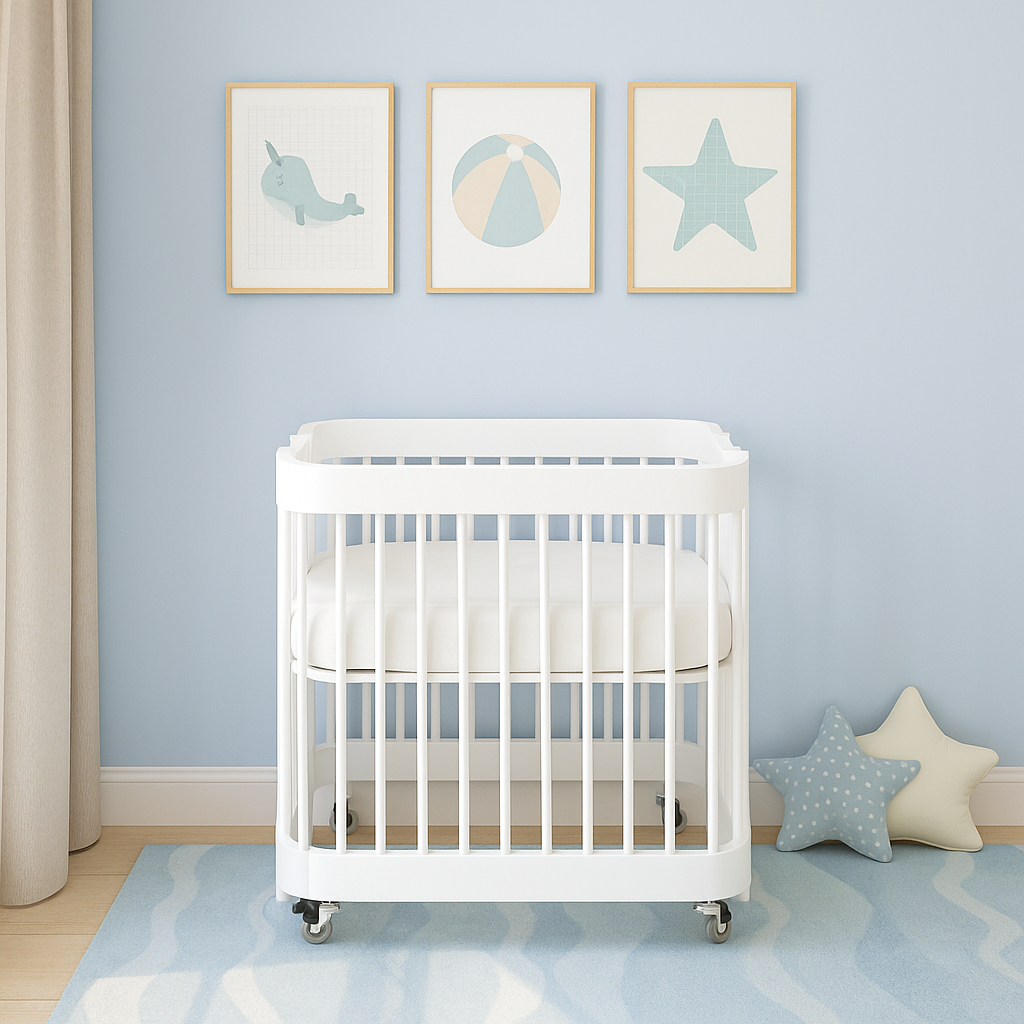 Berço Lola Branco com Madeira LOLA701 BF - Sleeper