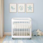 Berço Lola Branco com Madeira LOLA701 BF - Sleeper