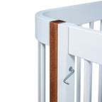 Berço Lola Branco com Madeira LOLA701 BF - Sleeper