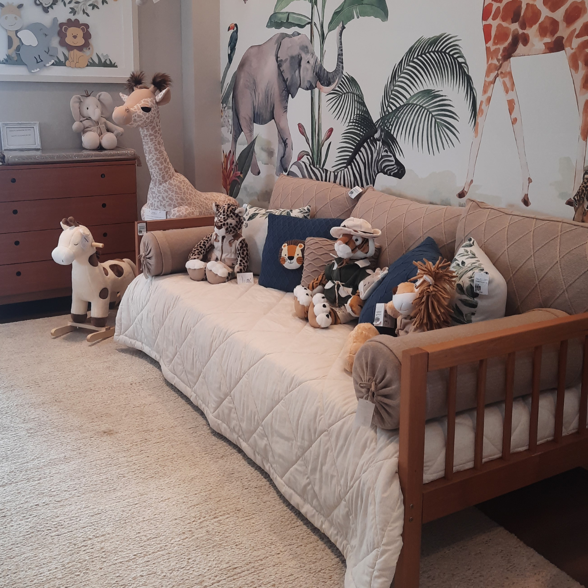 Kit Completo Almofadas Decorativas Quarto Safari 11pçs - Arte e Ternura