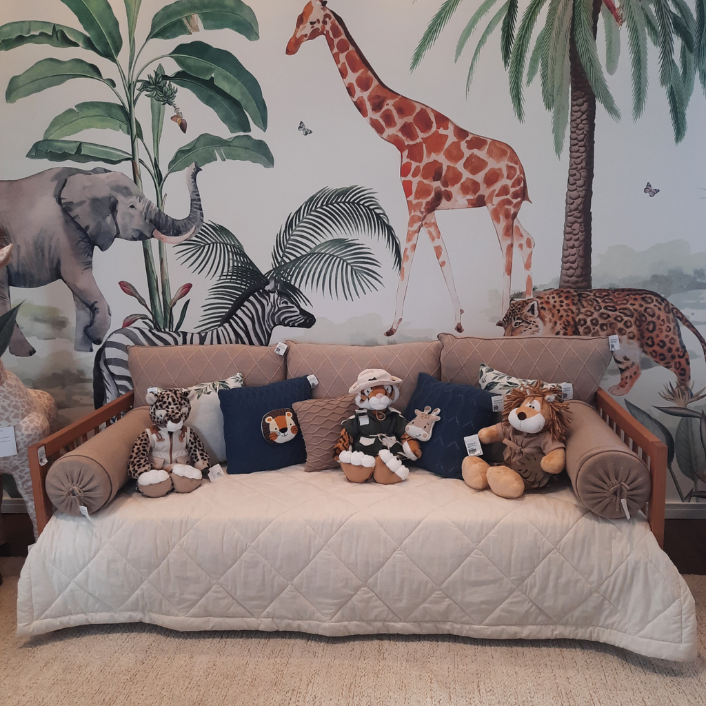 Kit Completo Almofadas Decorativas Quarto Safari 11pçs - Arte e Ternura