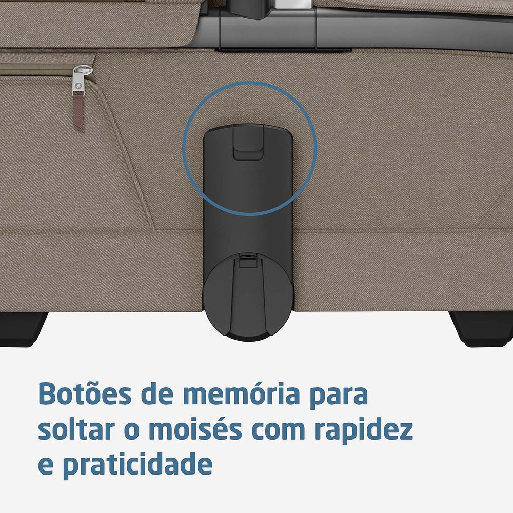 Carrinho de Bebê + Moisés Fame Max Twilic Truffle - Maxi-Cosi