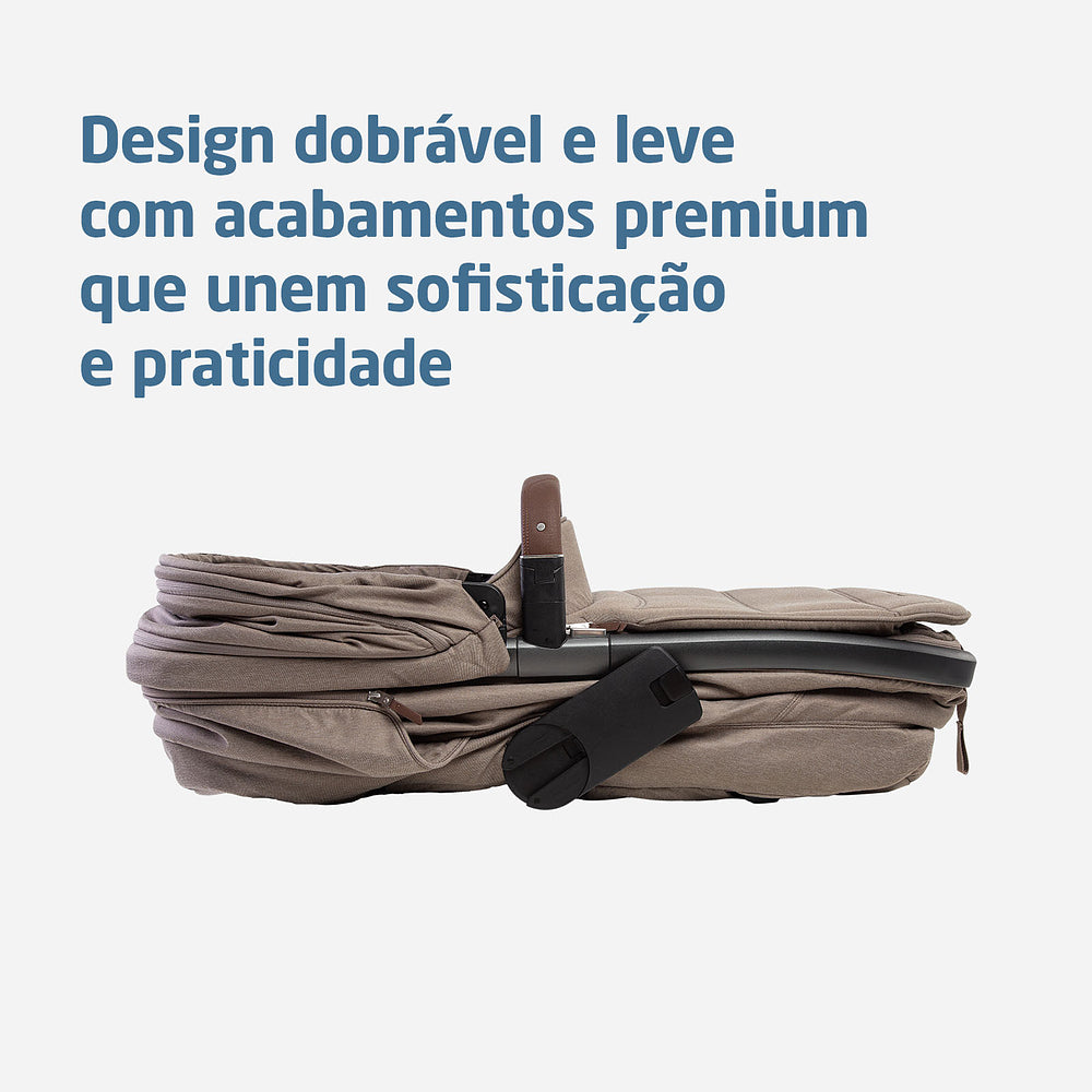 Carrinho de Bebê + Moisés Fame Max Twilic Truffle - Maxi-Cosi
