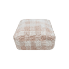 Pufe Quadrado Vichy Rosa 20x40x40 cm - Lorena Canals **