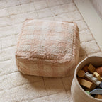Pufe Quadrado Vichy Rosa 20x40x40 cm - Lorena Canals **