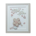 Quadro Decorativo com LED Flor Bege